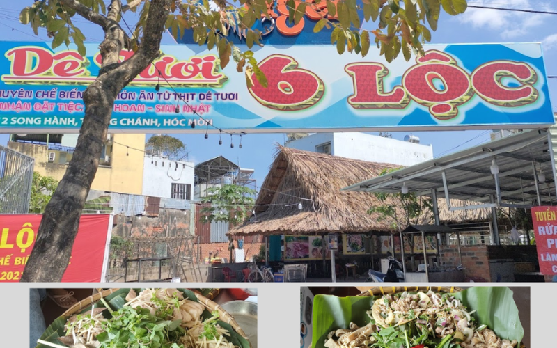 Quán Dê Tươi 6 Lộc - Nơi thưởng thức món dê ngon nhất Hóc Môn