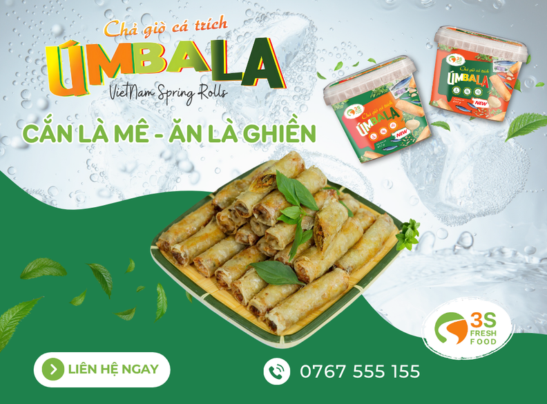 Úmbala - Chả Giò Cá Trích Ngon Chuẩn Vị Tại TP.HCM
